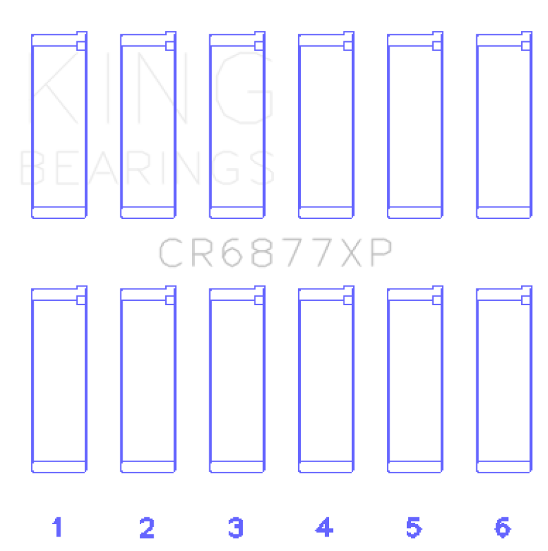 King performance rod bearing set, BMW S54B32 3.2L (E46 M3)