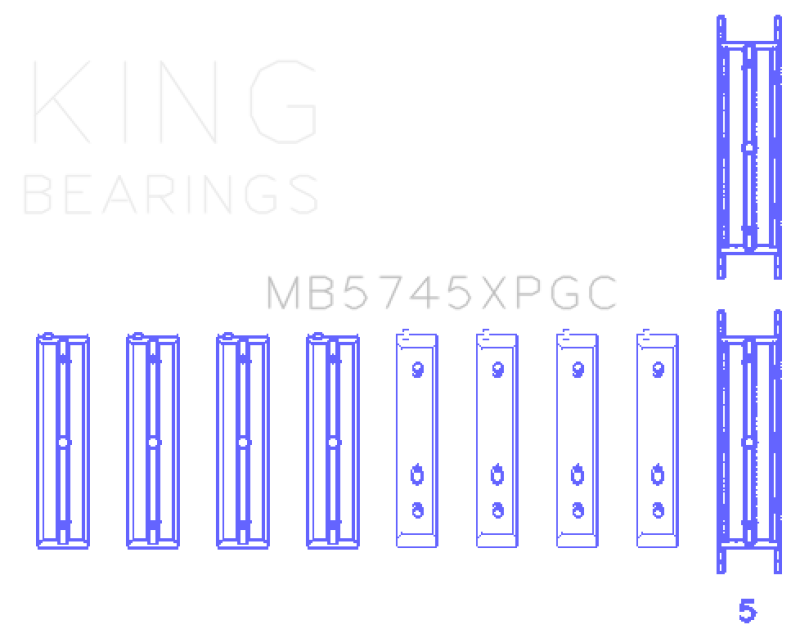 King pMaxKote performance main bearing set, FA20