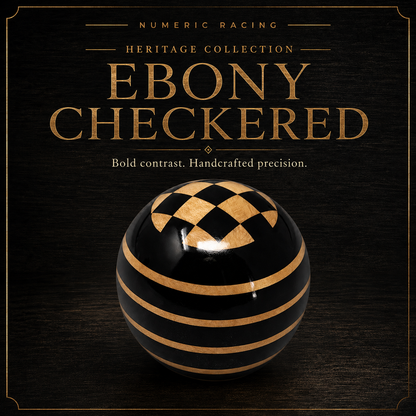 Ebony Checkered - Heritage Wooden Shift Knob