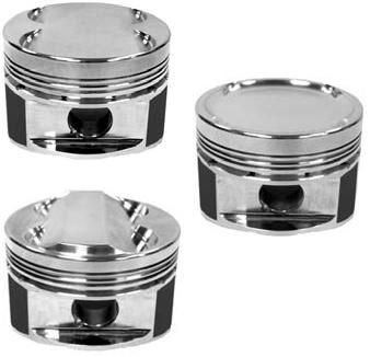 Manley piston set with rings, EJ257 (WRX STI), 9.8:1 dish